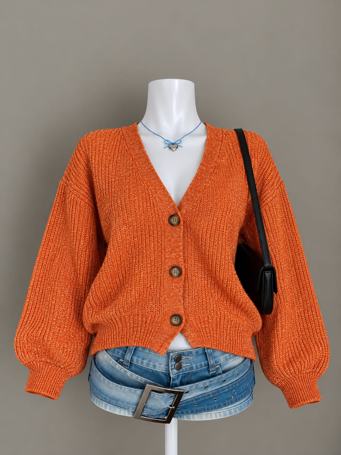 Orange Cardigan