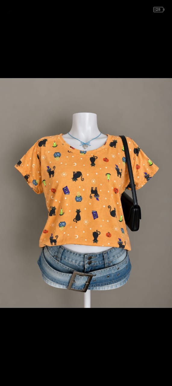 Orange Crop Top
