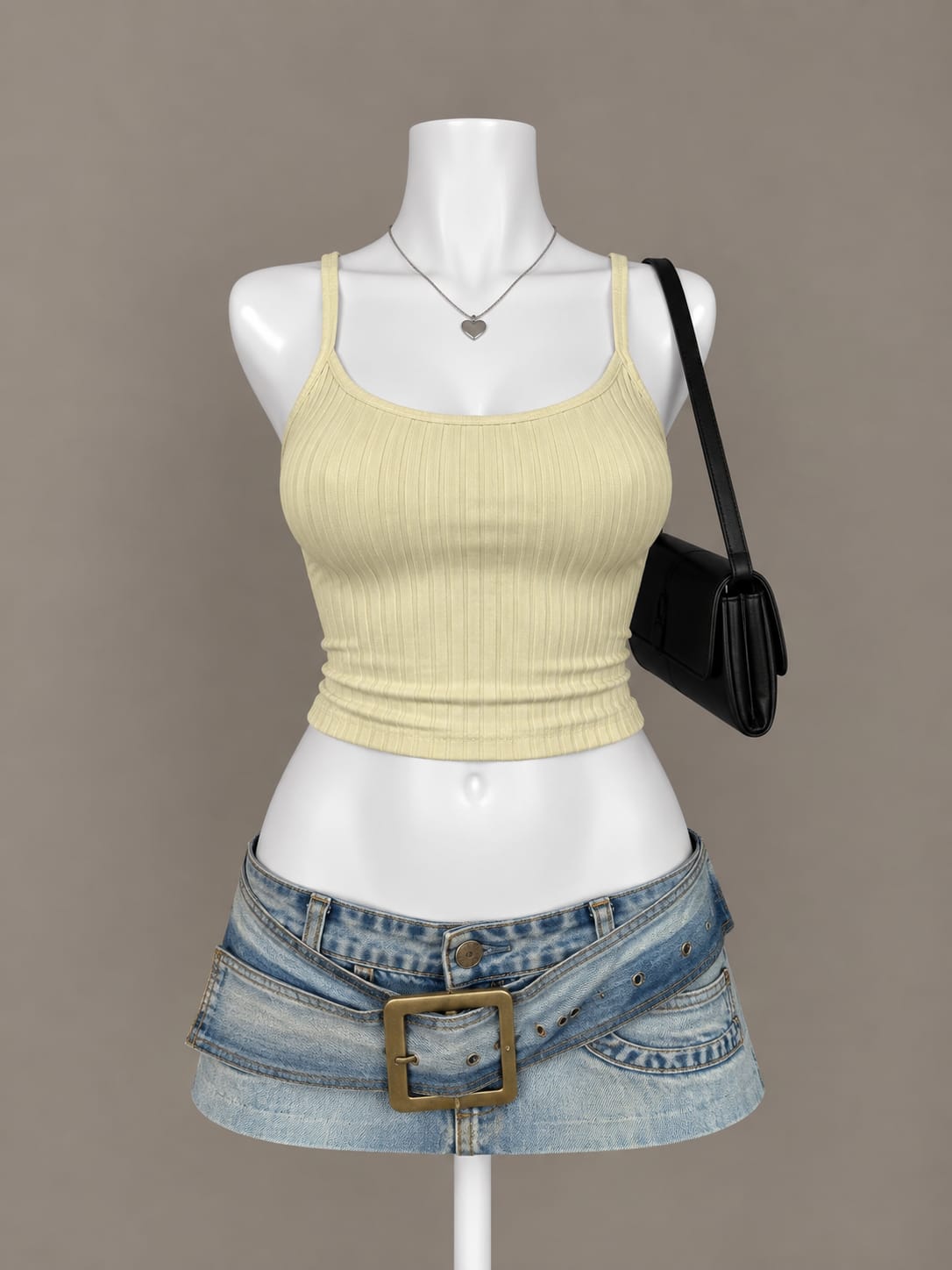 Pale Yellow Camisole Top