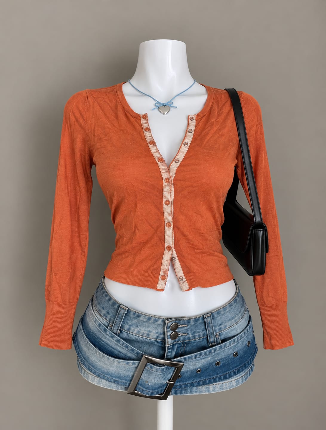 Orange Cardigan