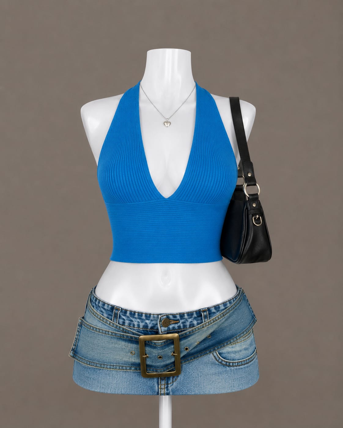 Bright Blue Halter Top