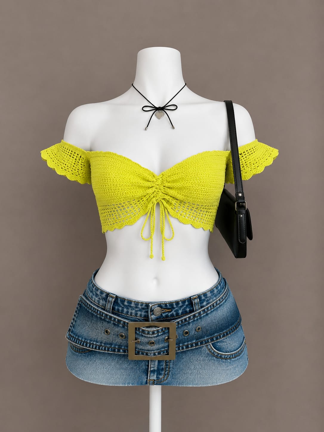 Lime Green Crop Top