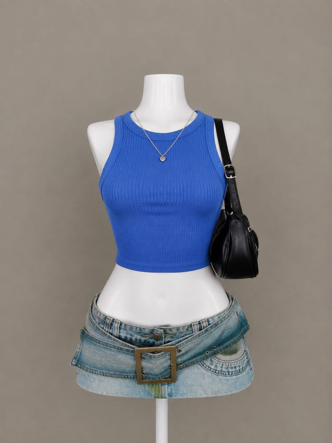 Royal Blue Crop Top