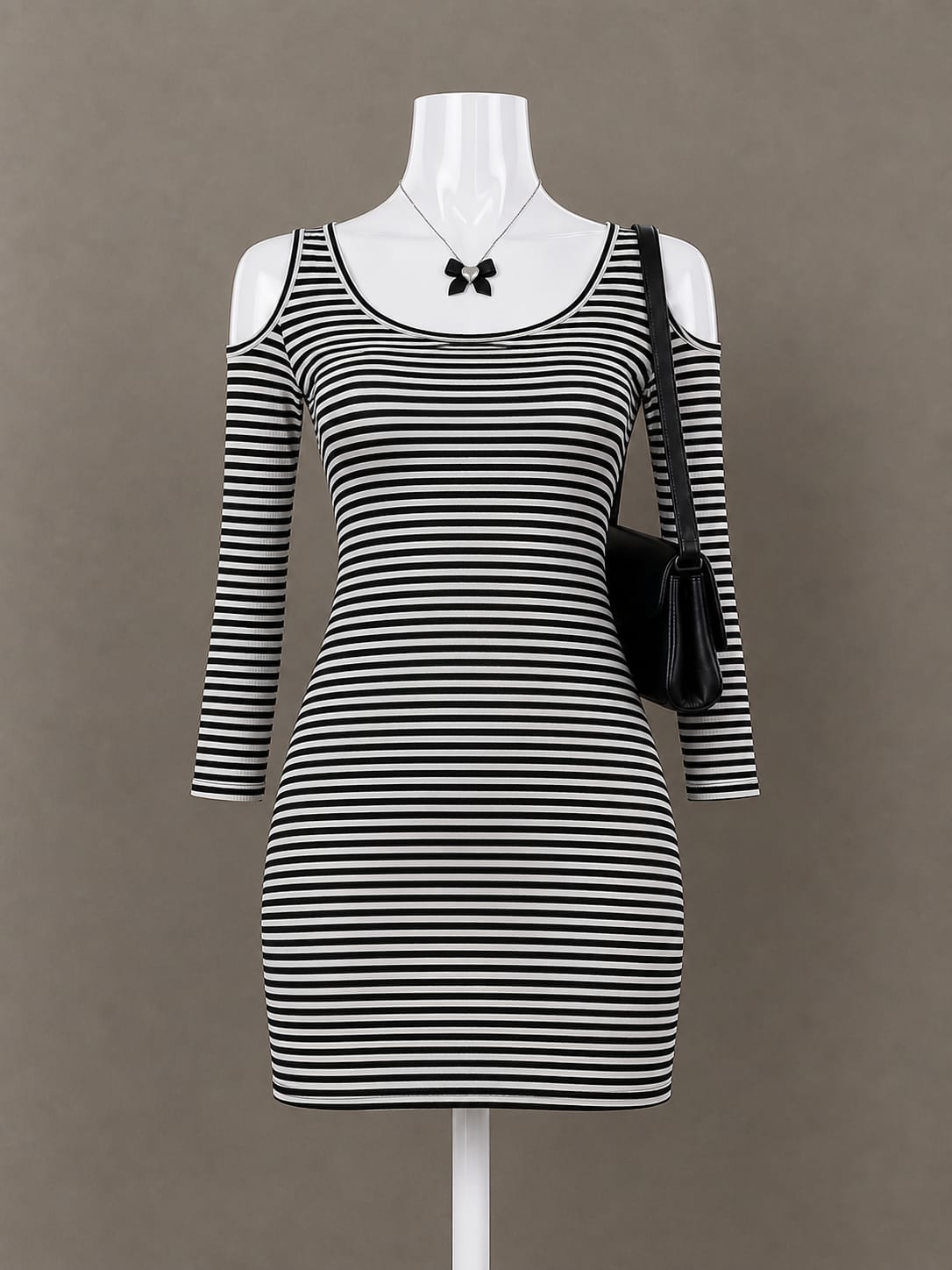 Black Striped Dress