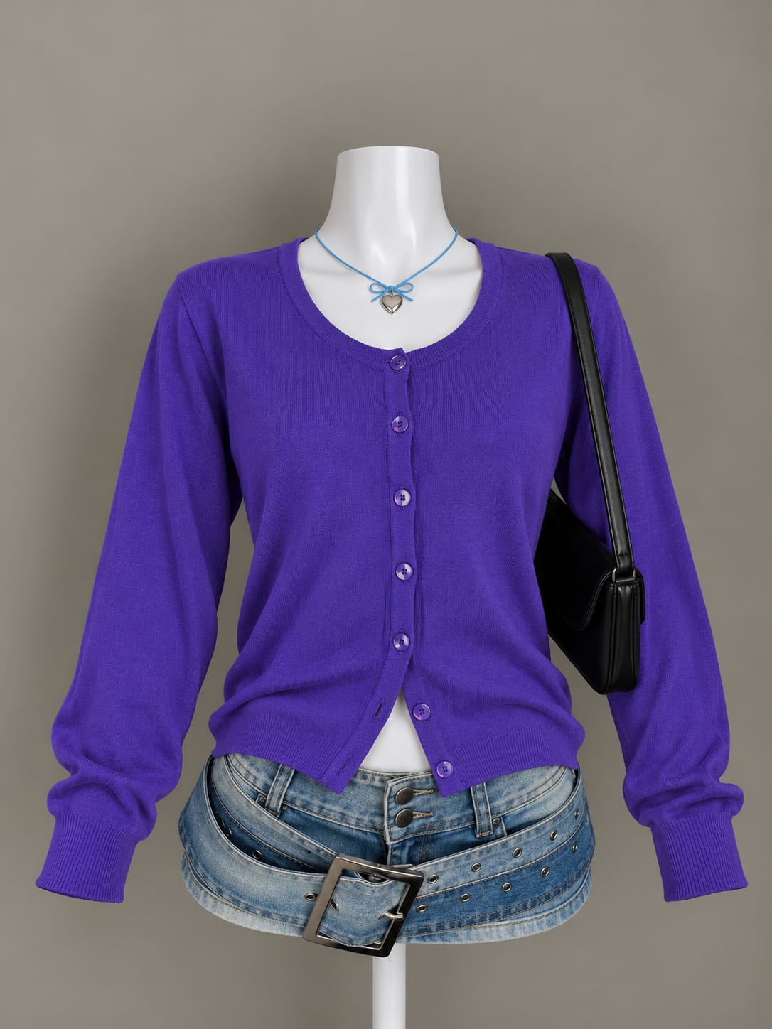 Purple Cardigan