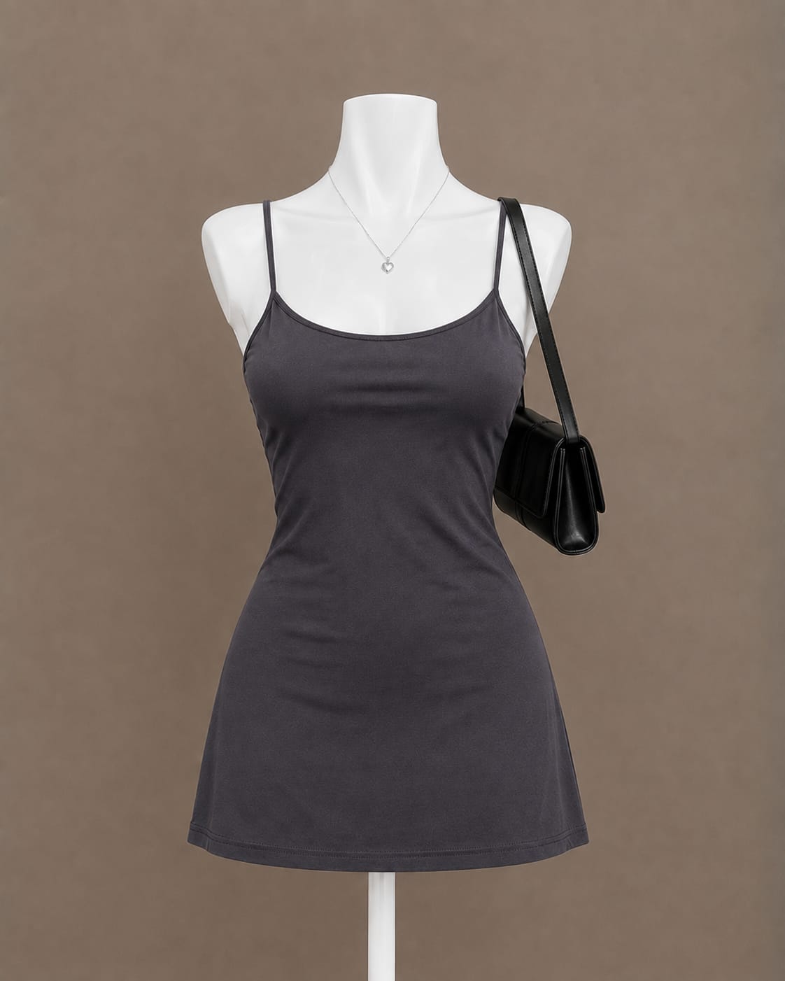 Charcoal Slip Dress