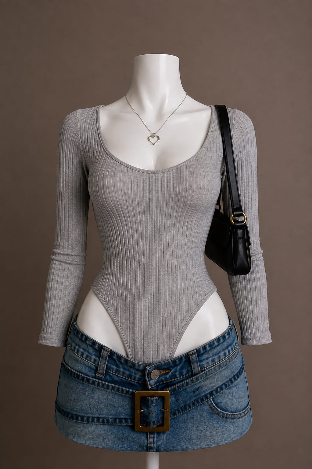 Gray Bodysuit