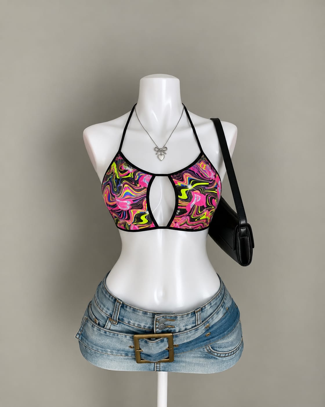 Multicolor Halter Top