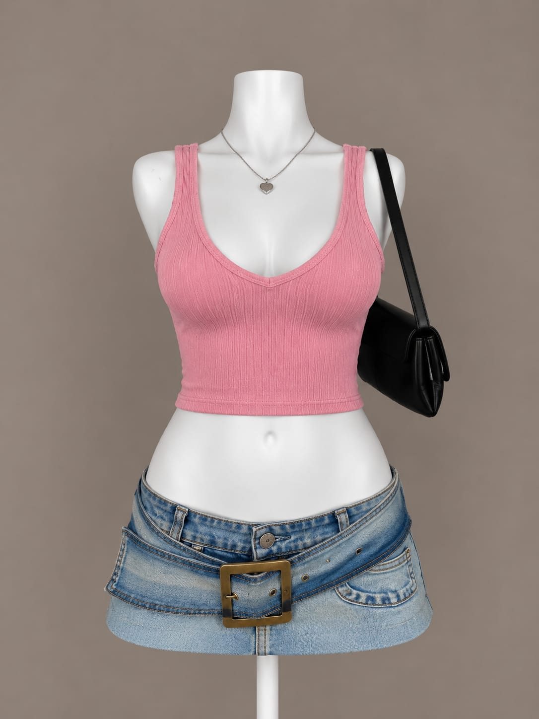 Pink Crop Top