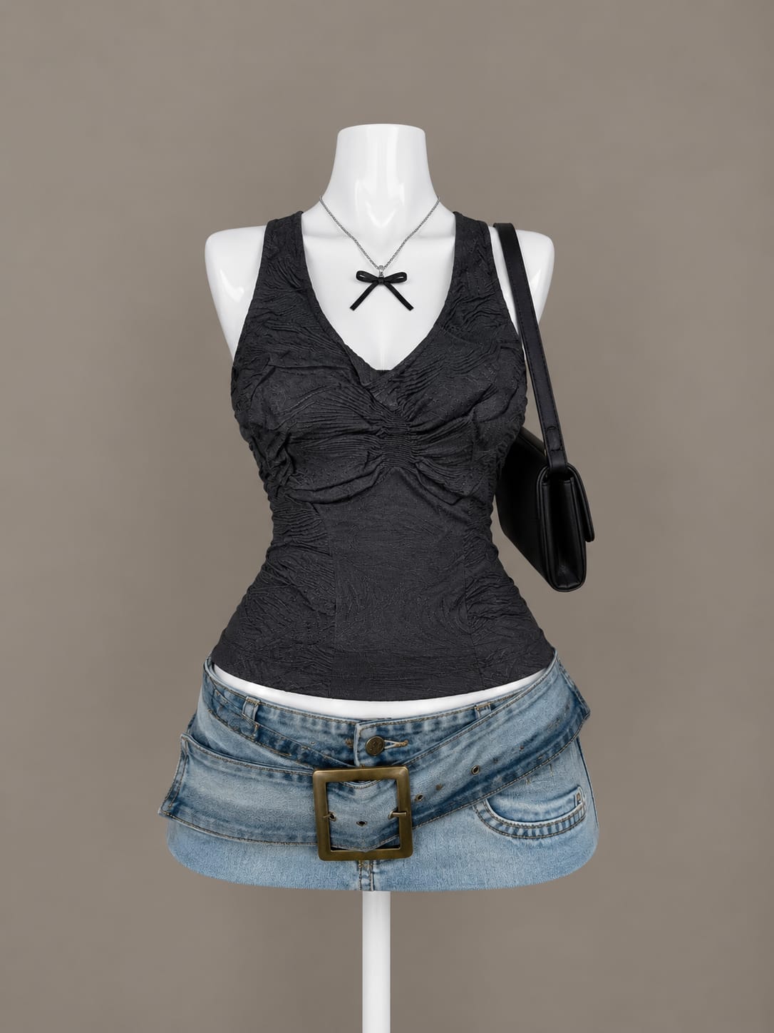 Black Halter Top