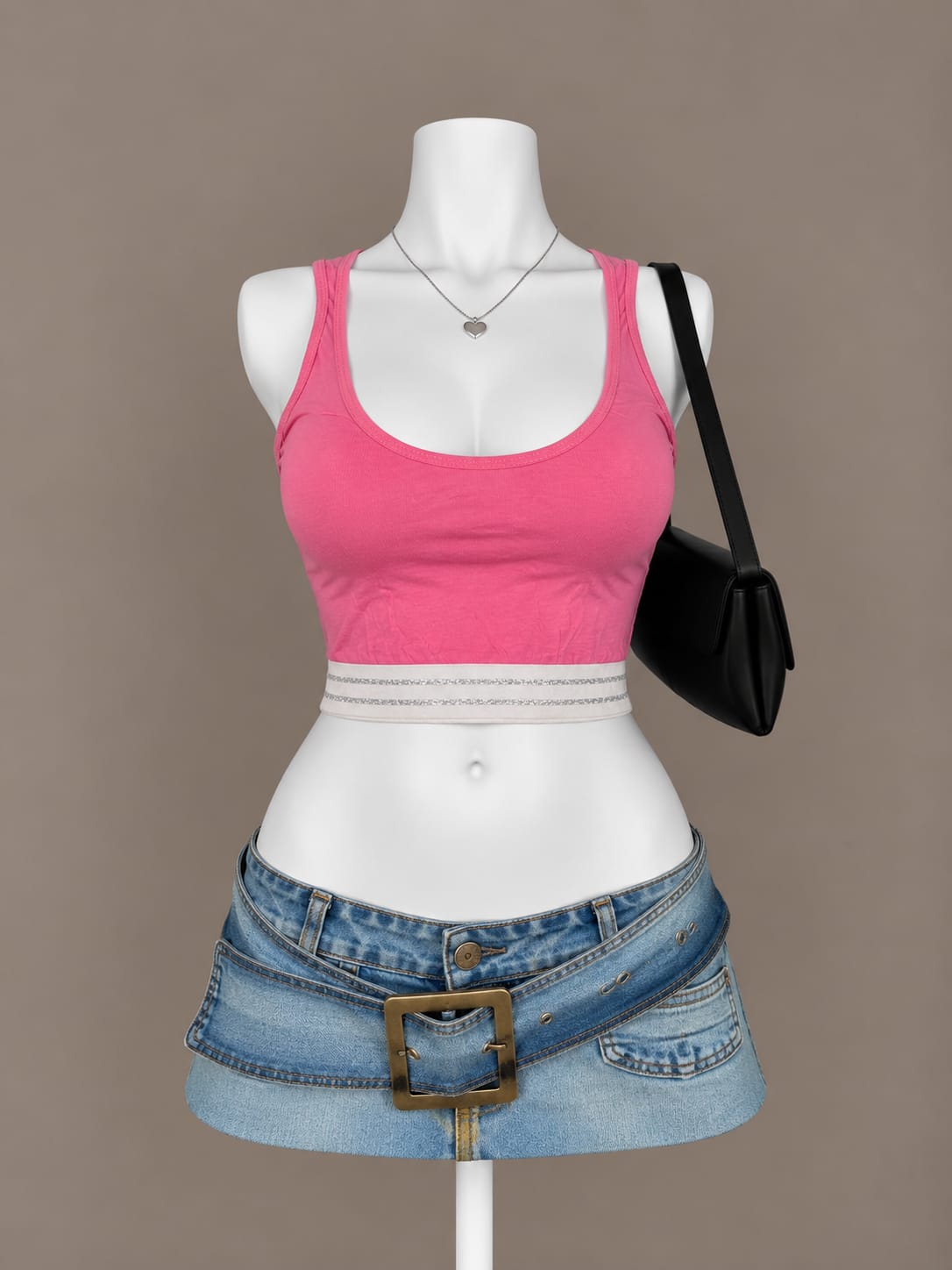 Pink Crop Top