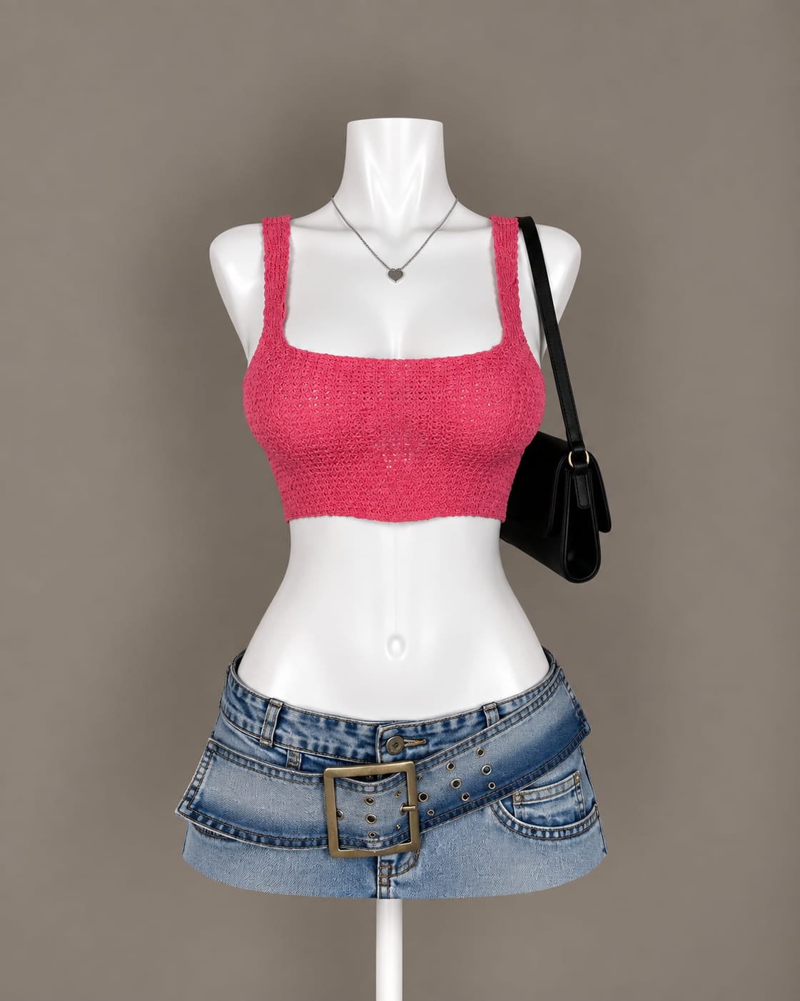 Pink Crop Top