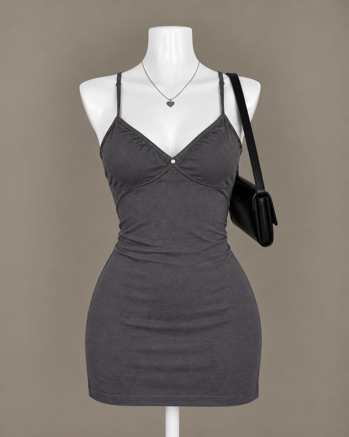 Charcoal Mini Dress