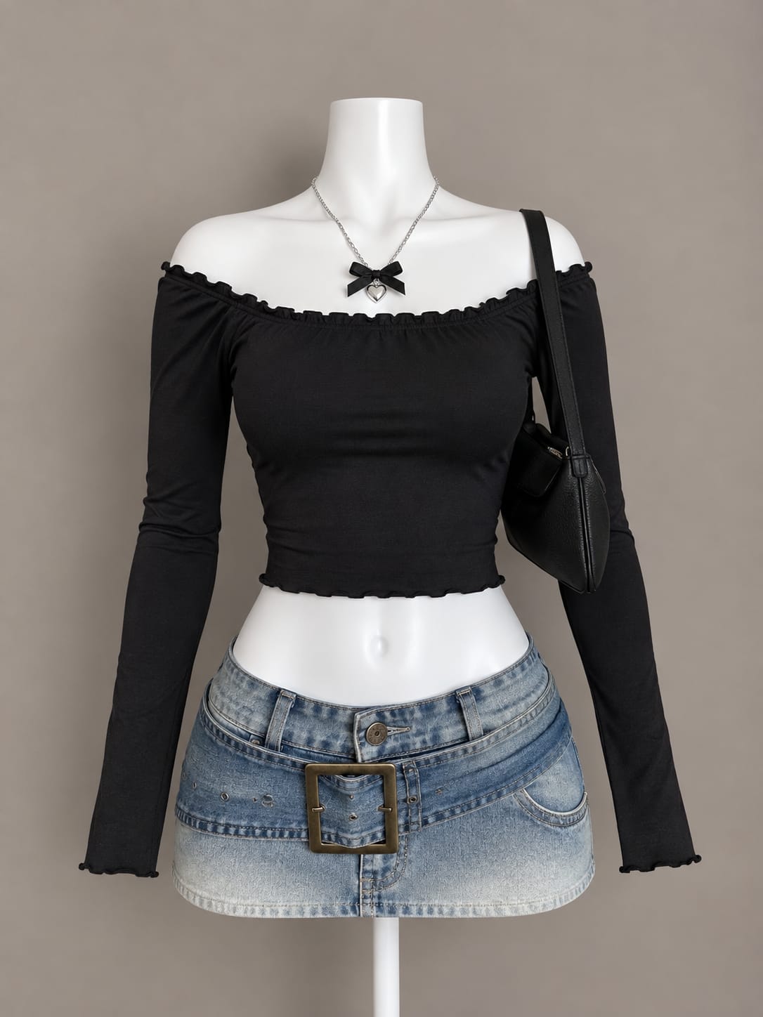 Black Crop Top