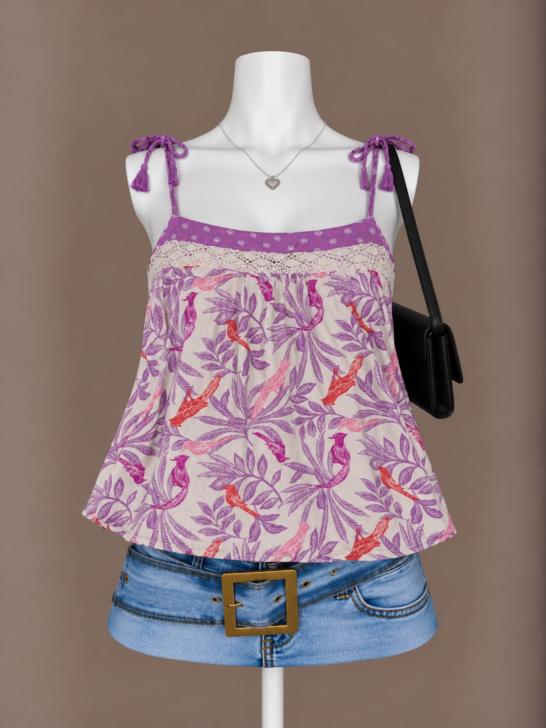 Purple Floral Top