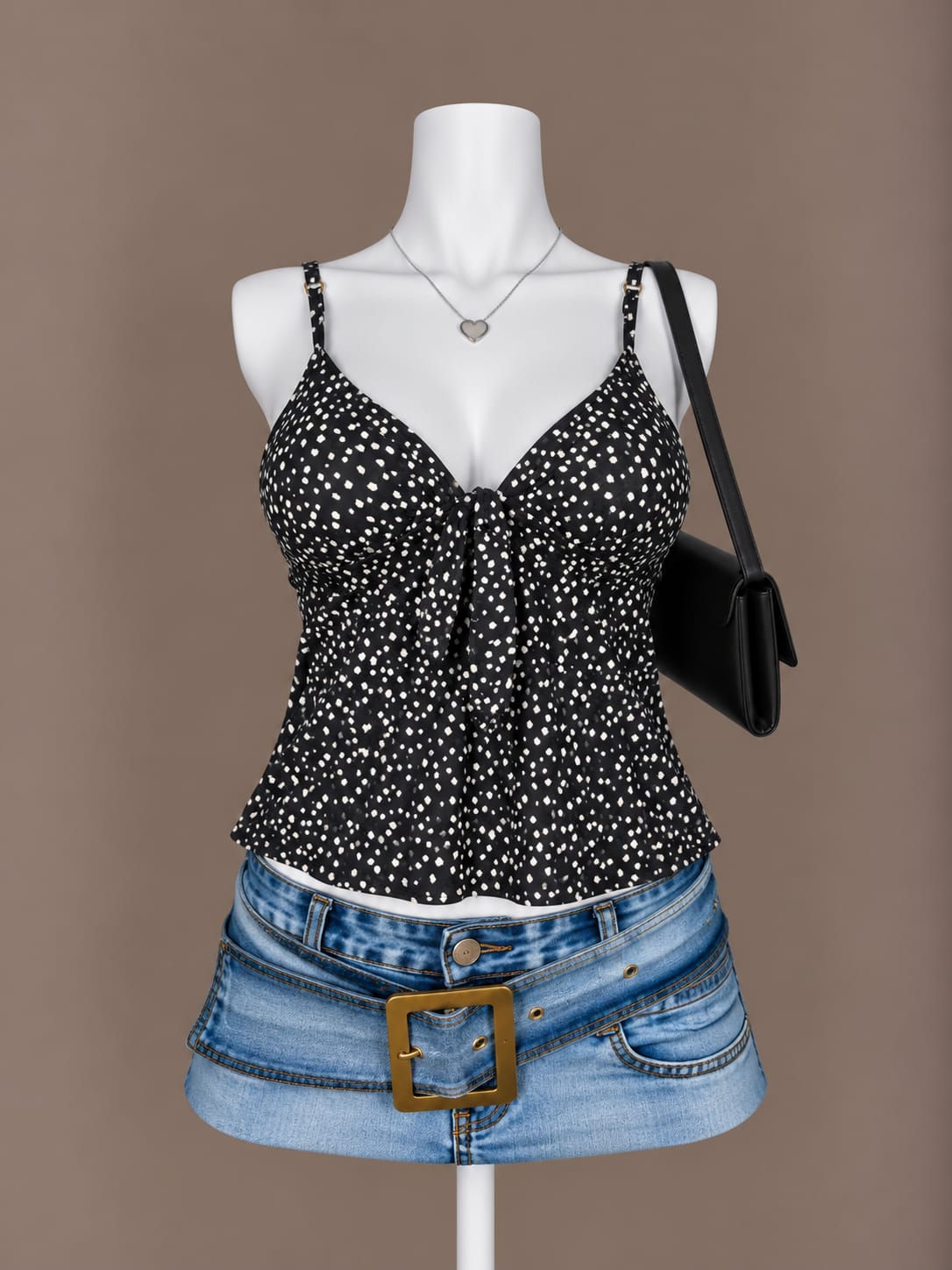 Black Printed Camisole