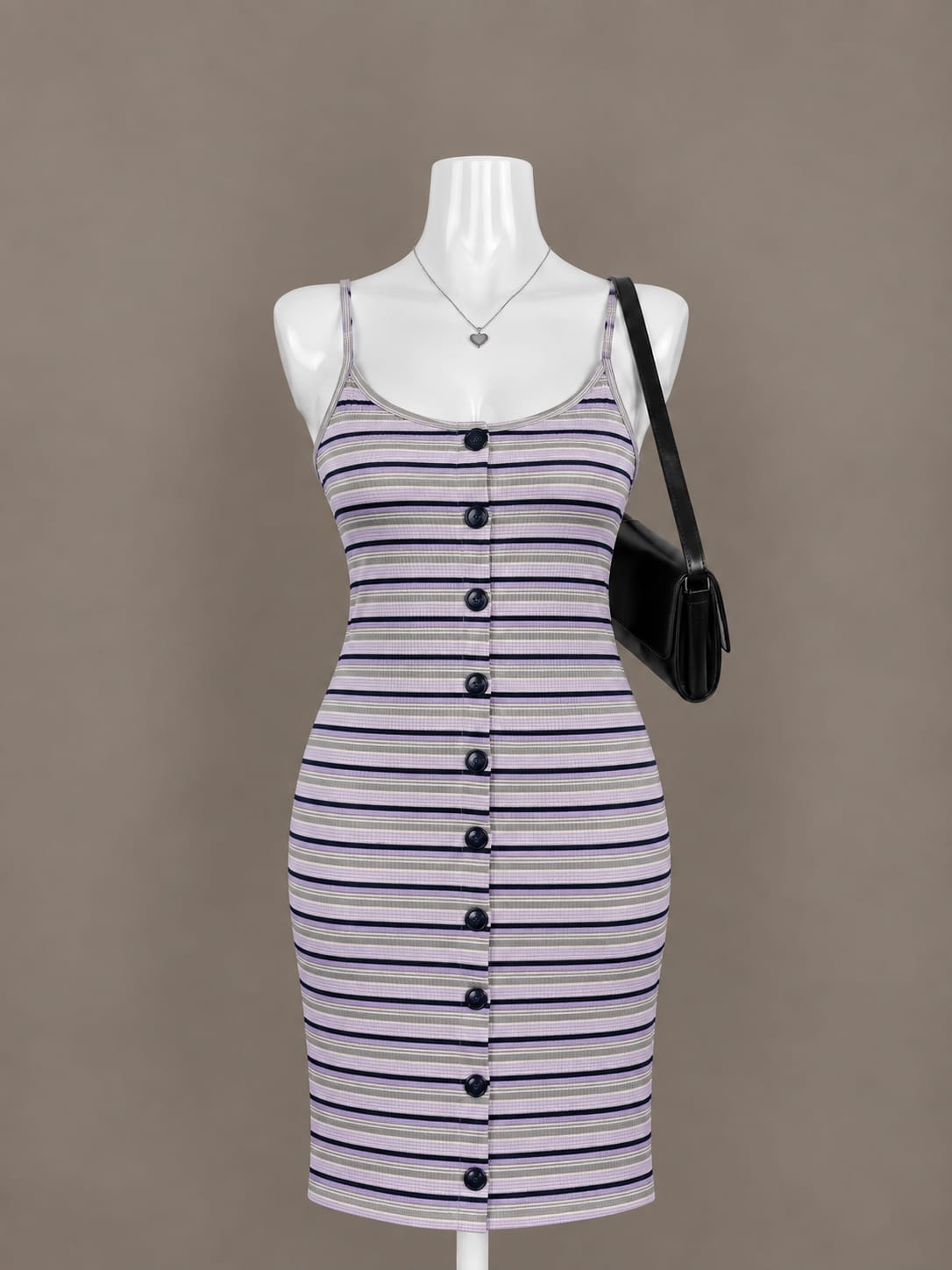 Lavender Striped Dress
