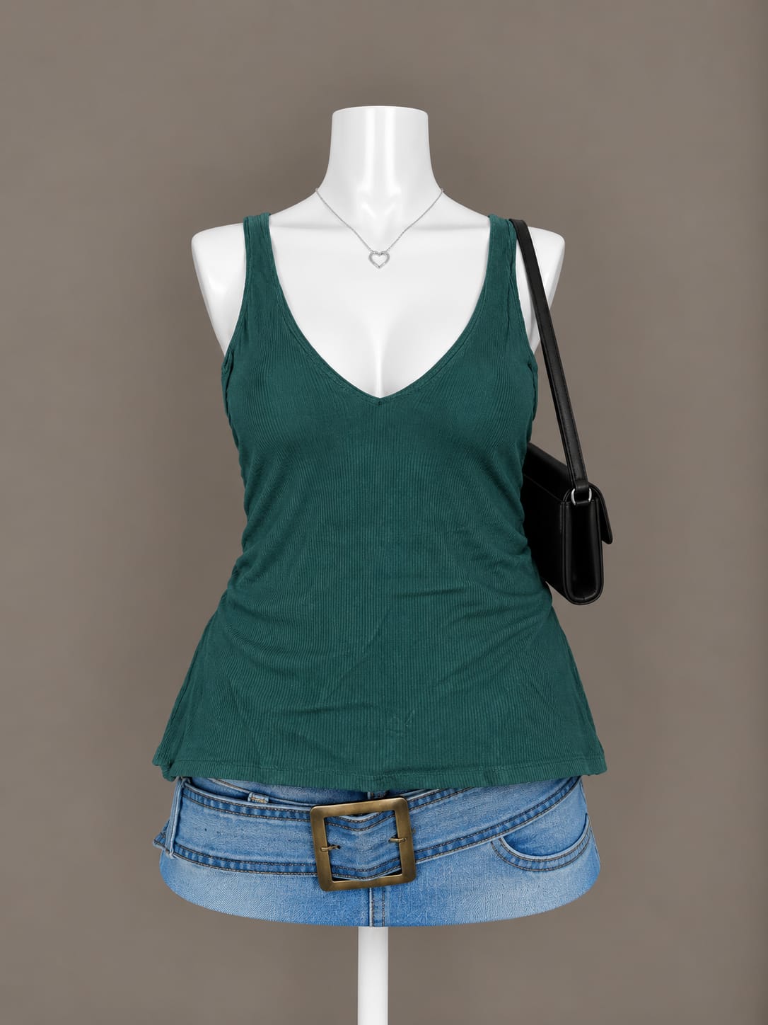 Dark Green Tank Top