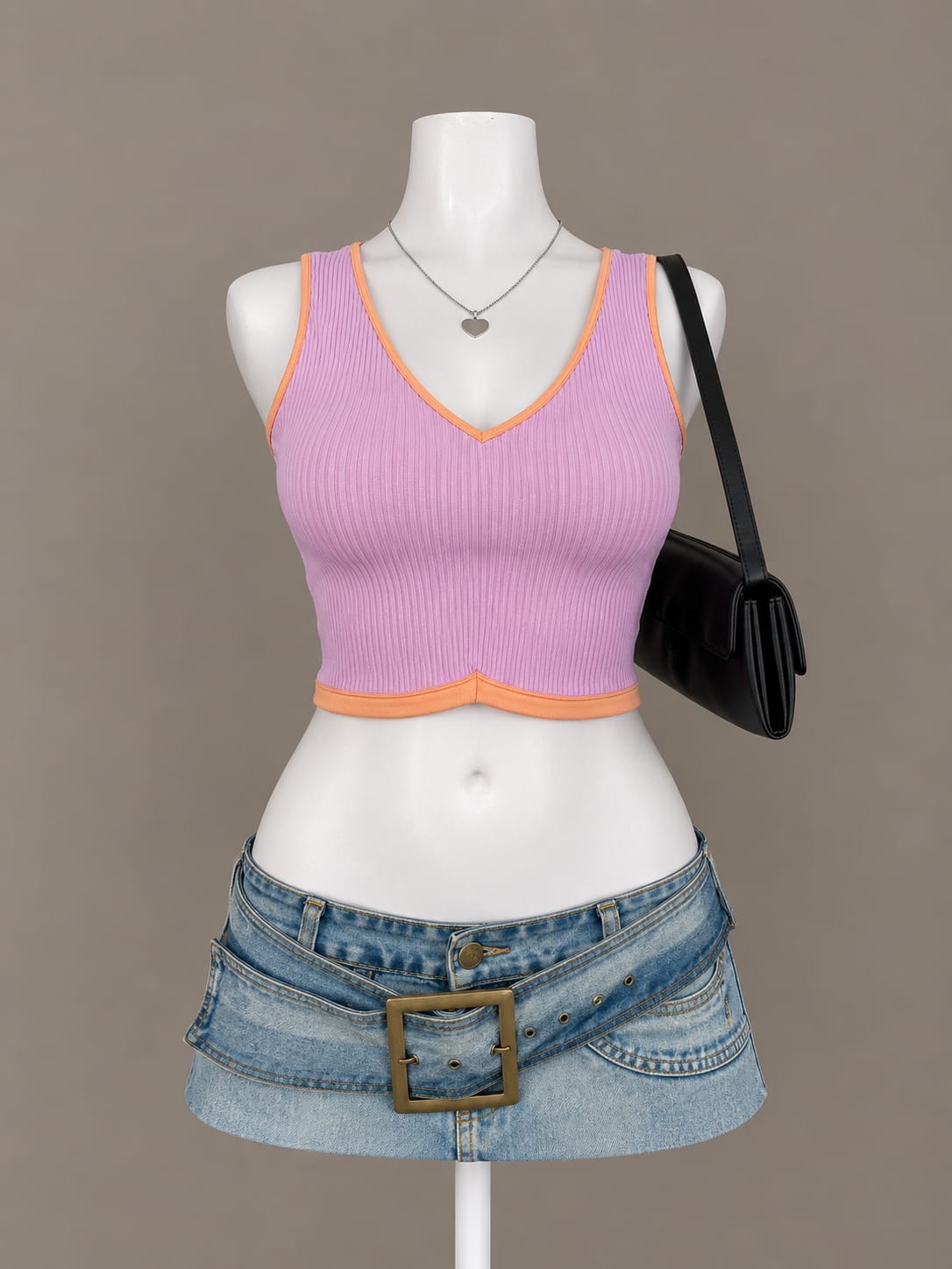 Lavender Crop Top
