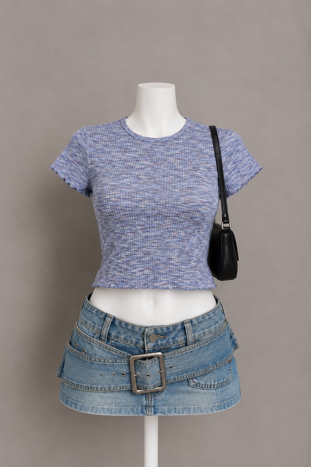 Blue Crop Top