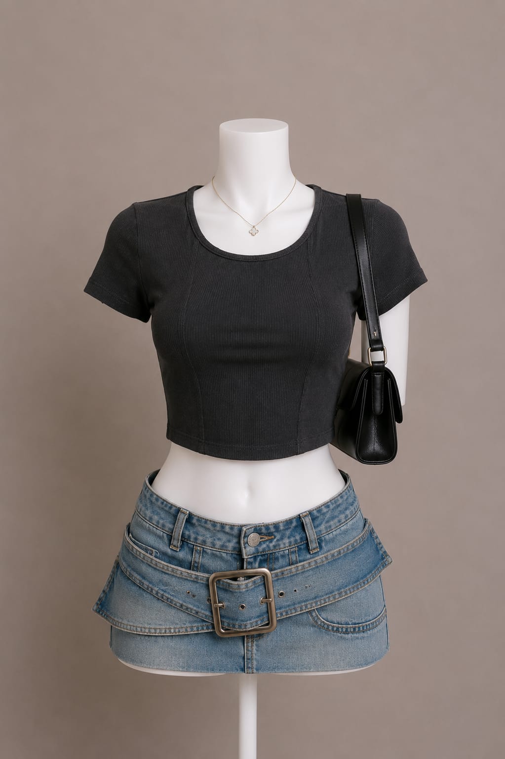 Black Crop Top