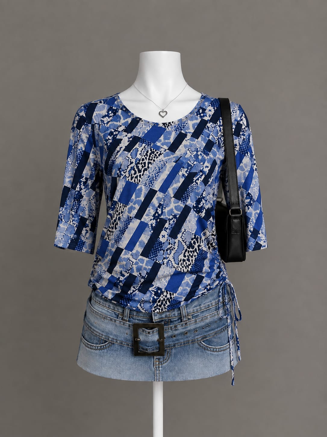 Blue Printed Top