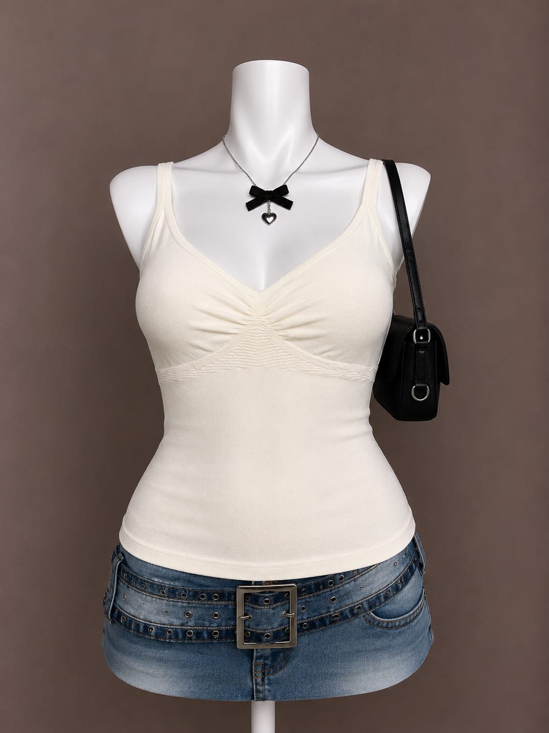 Cream Tank Top