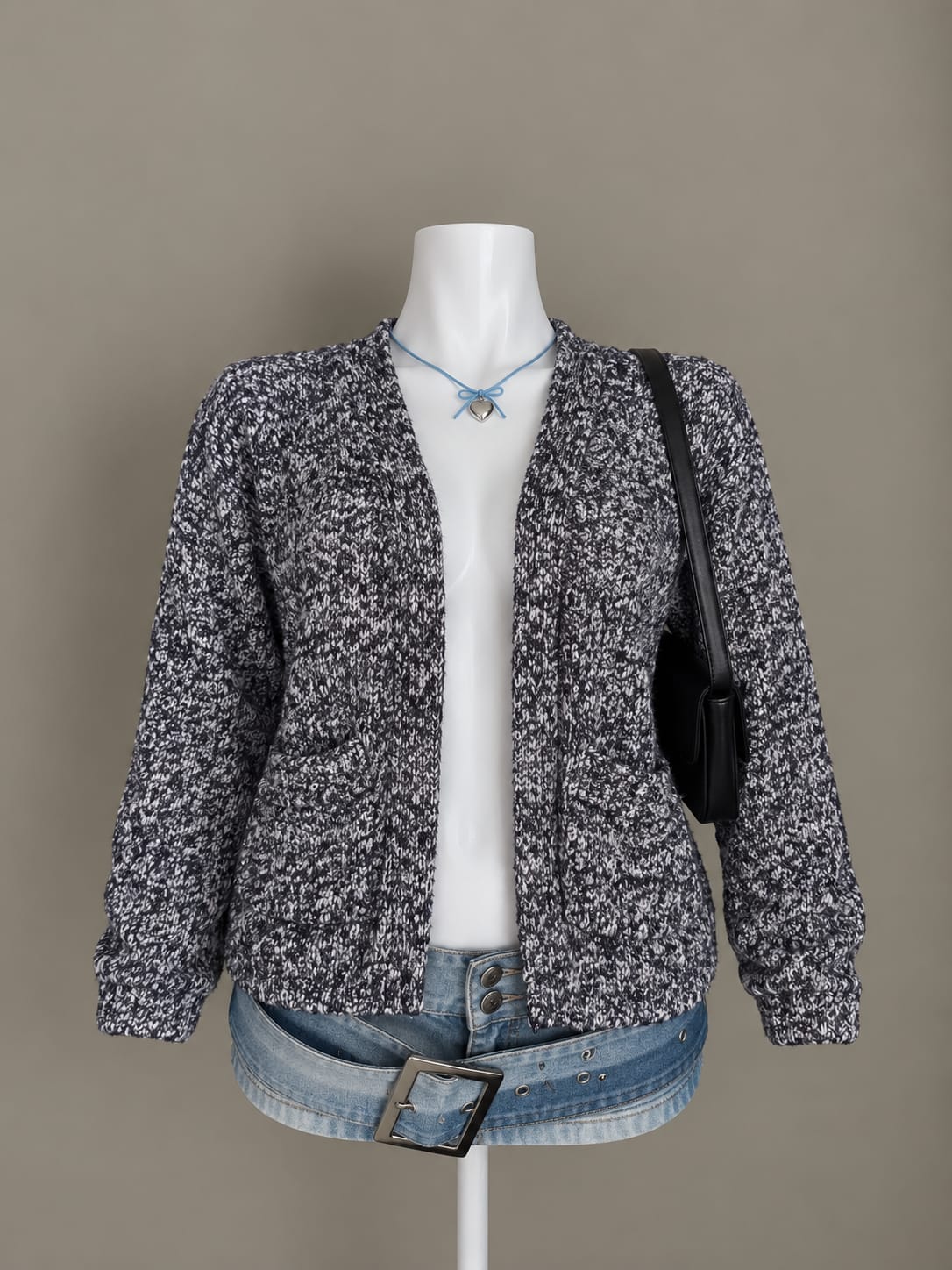 Black And White Cardigan