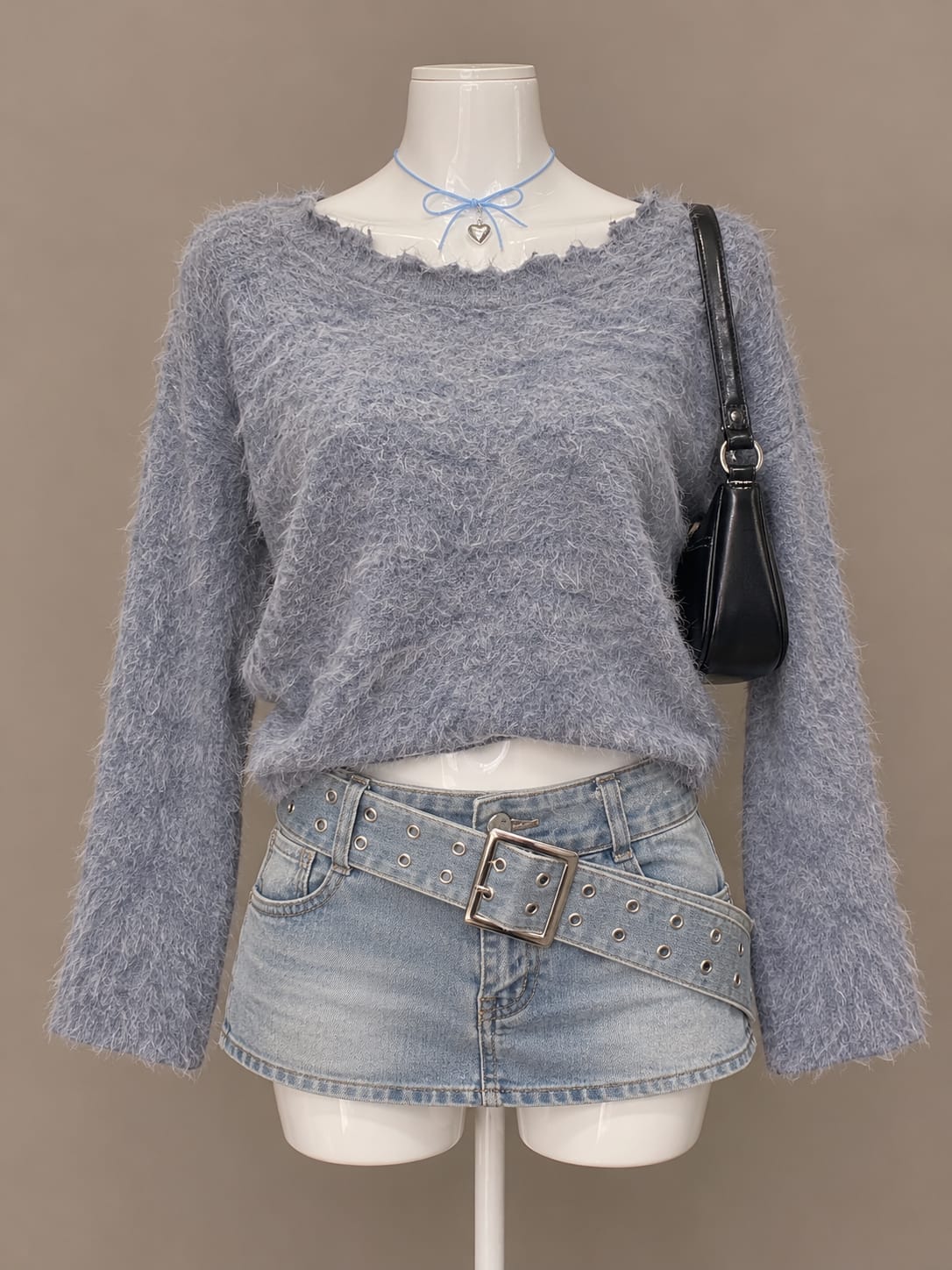 Blue Grey Sweater