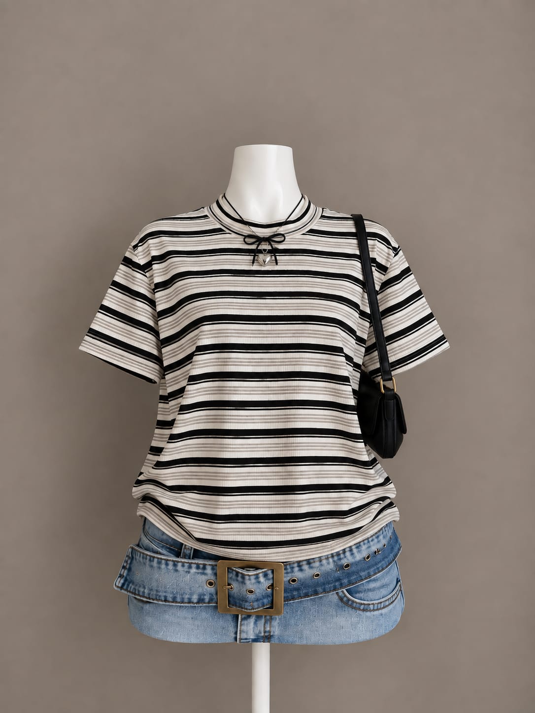 Black White Striped T-Shirt