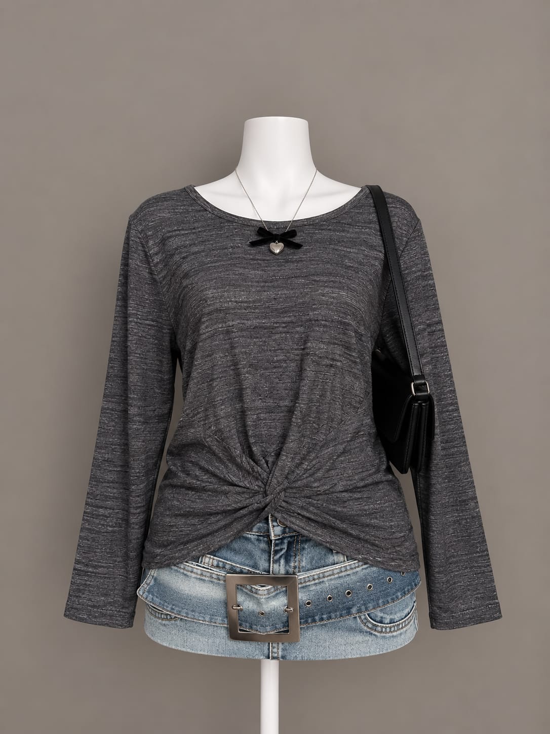 Charcoal Twist Top