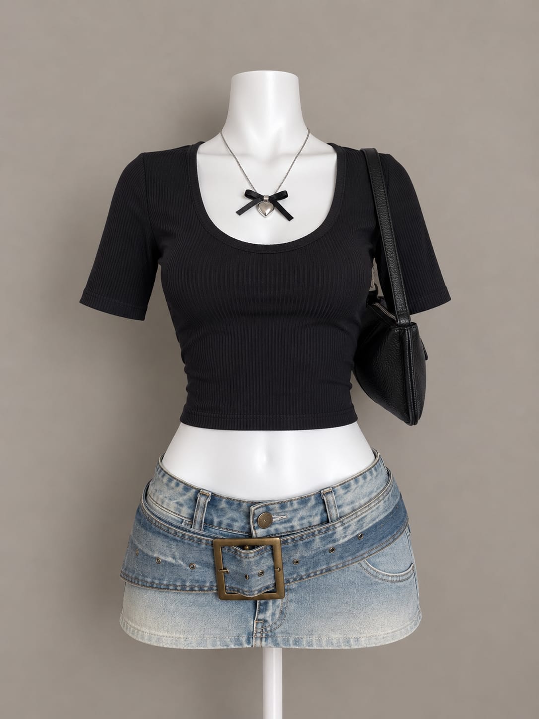 Black Crop Top
