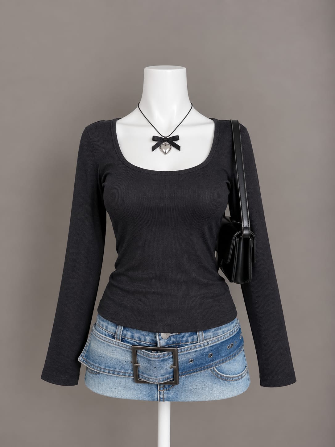 Black Long Sleeve Top