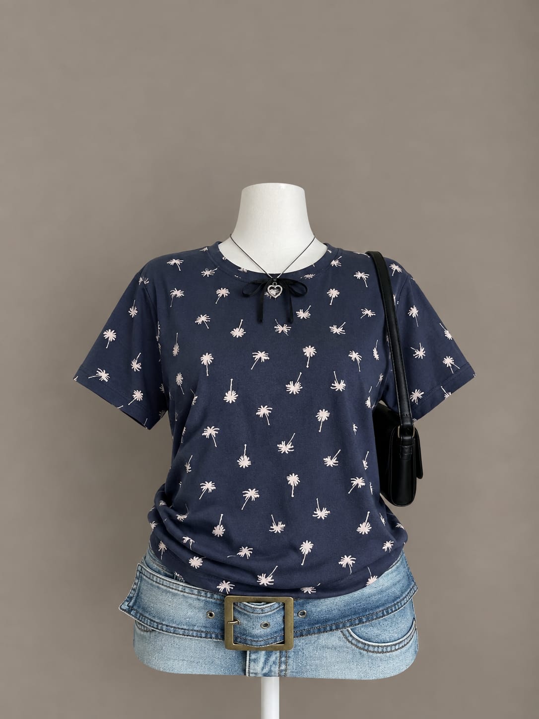 Navy Printed T-Shirt