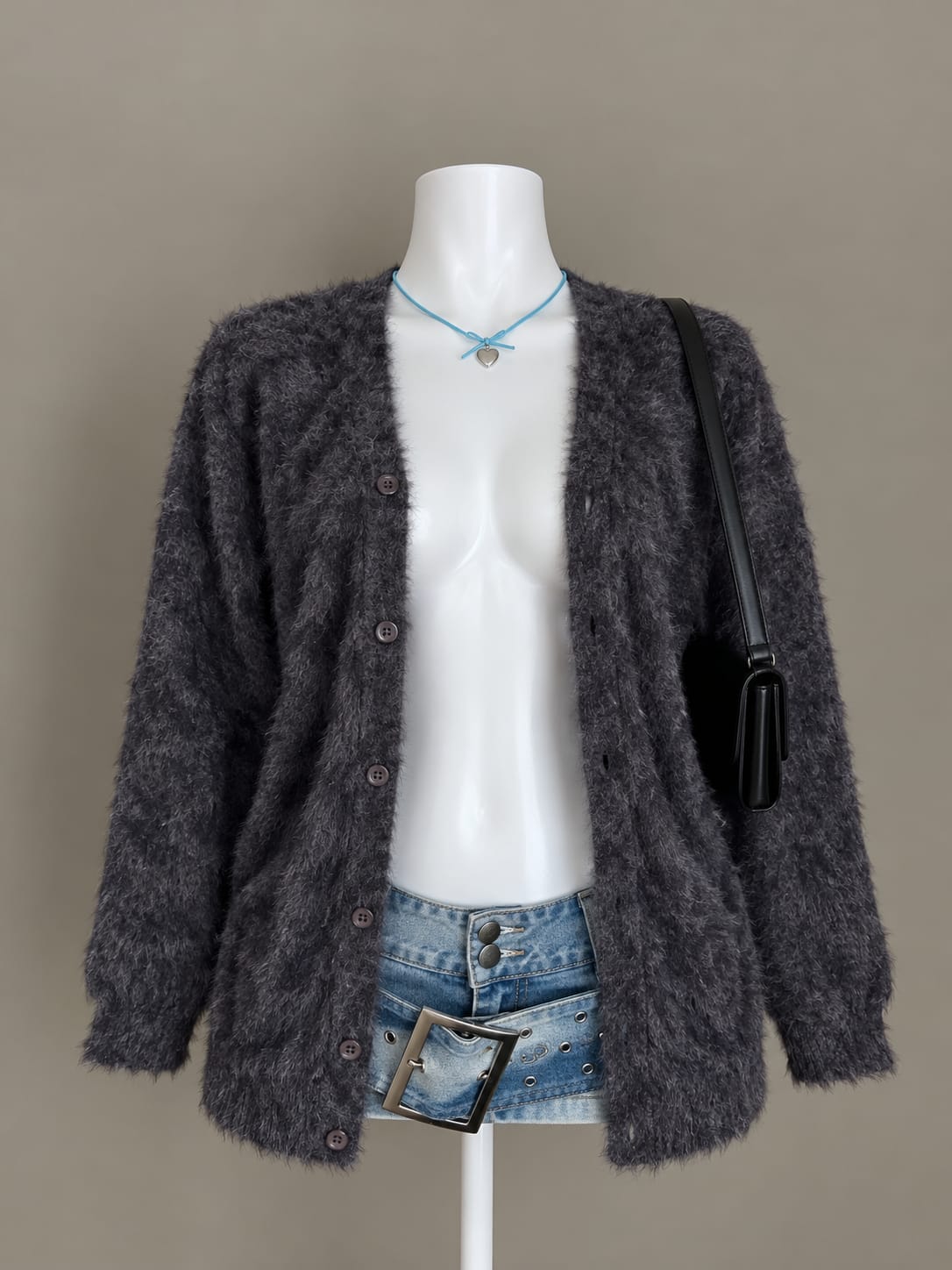 Charcoal Grey Cardigan