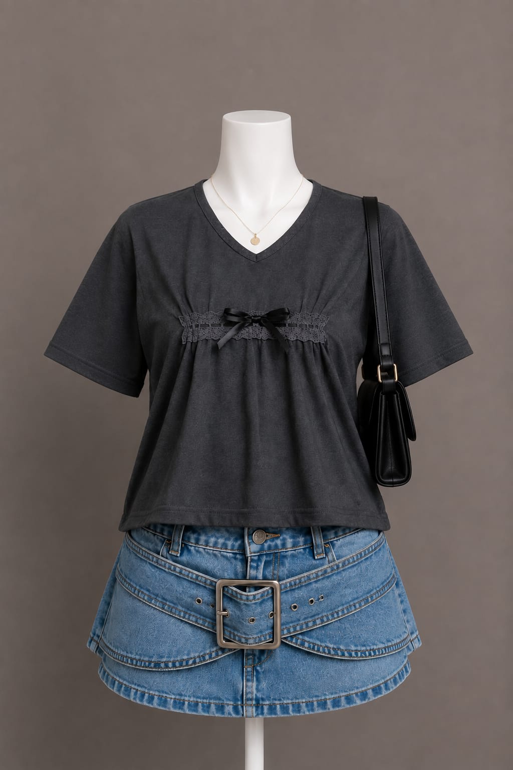 Charcoal Gray Top