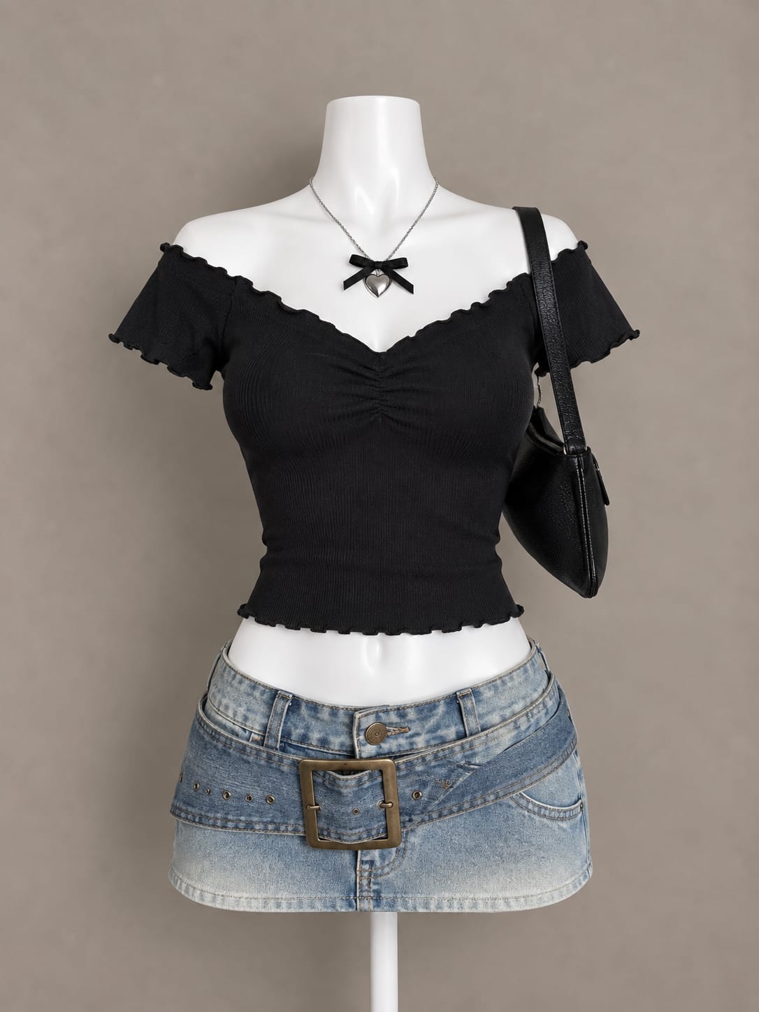 Black Crop Top