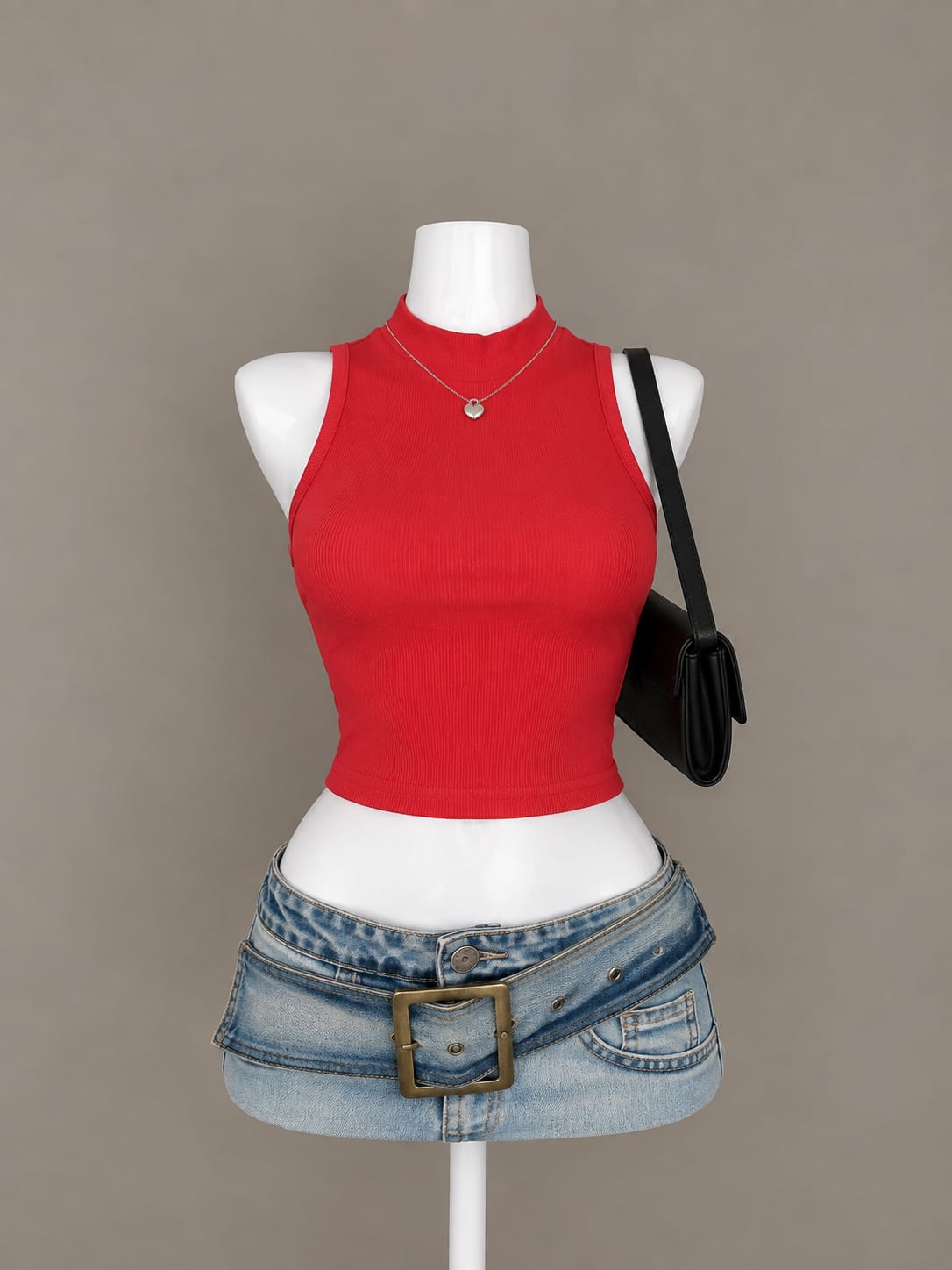 Red Crop Top