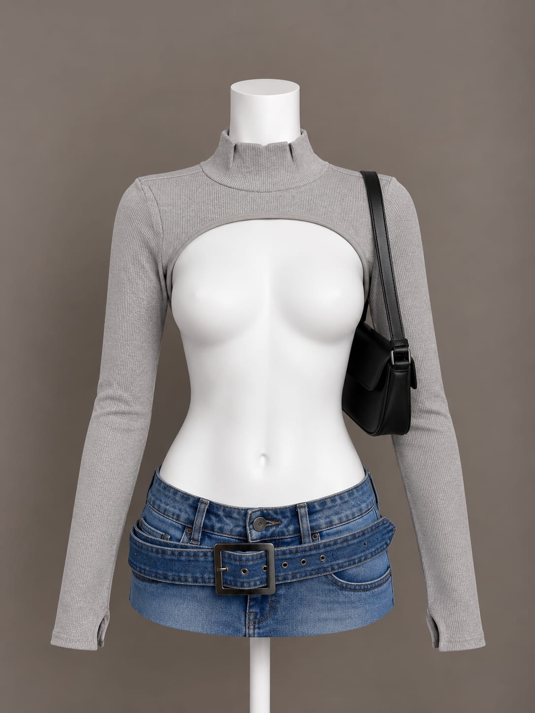 Light Gray Crop Top