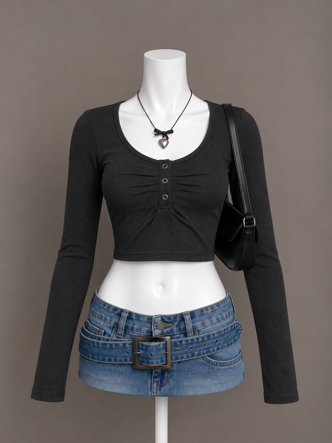 Black Crop Top