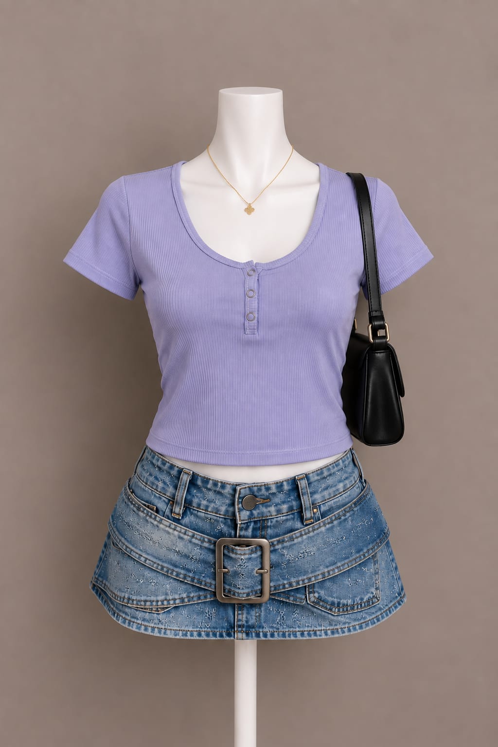 Lavender Crop Top