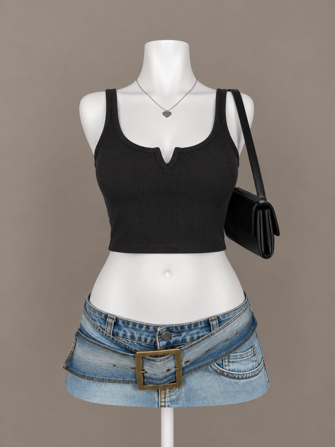 Black Crop Top