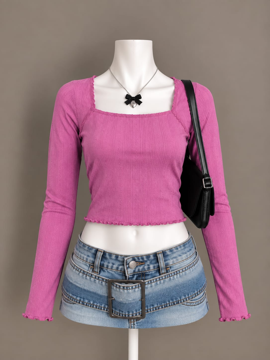 Pink Crop Top