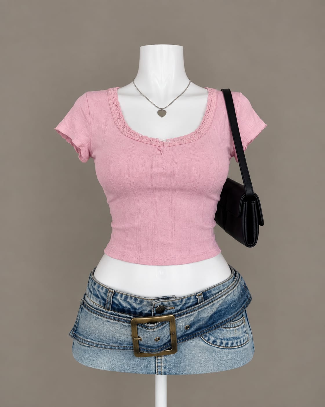Pink Crop Top