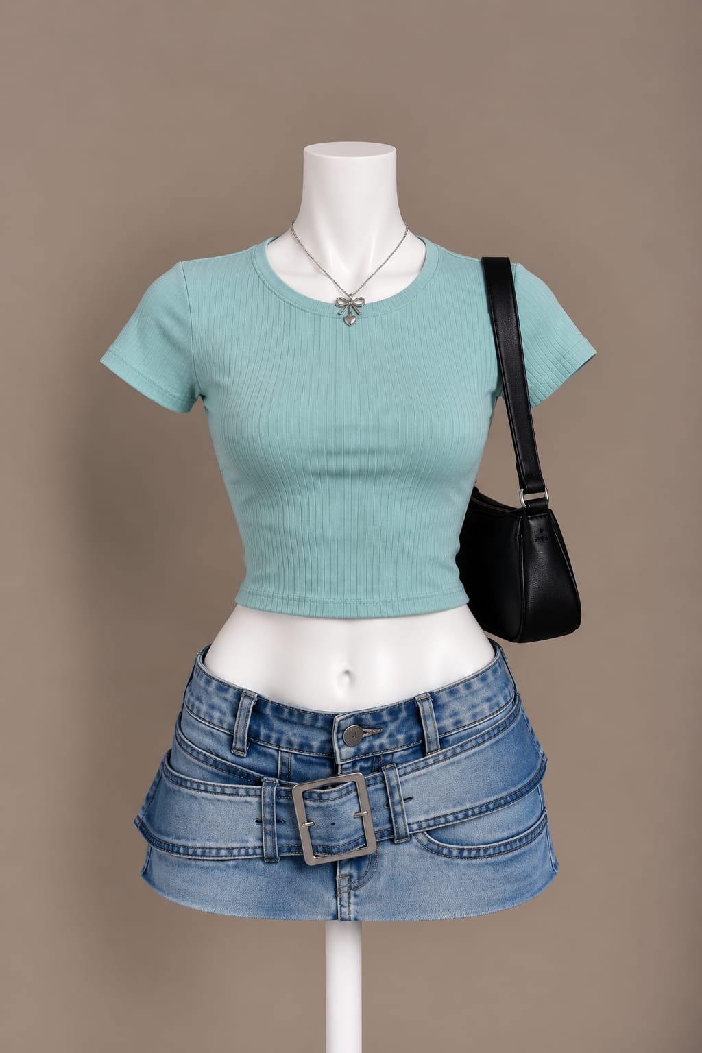 Mint Crop Top