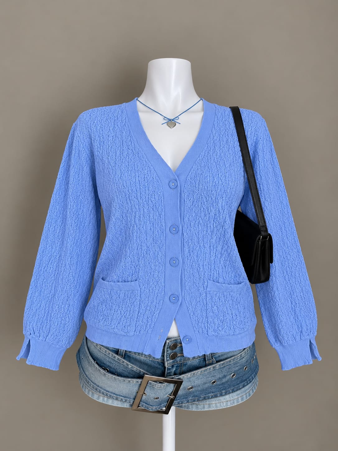 Blue Cardigan
