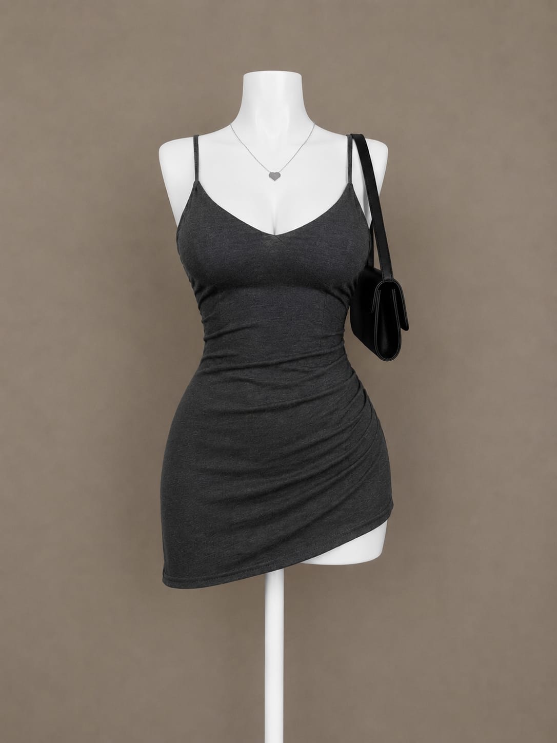 Charcoal Mini Dress