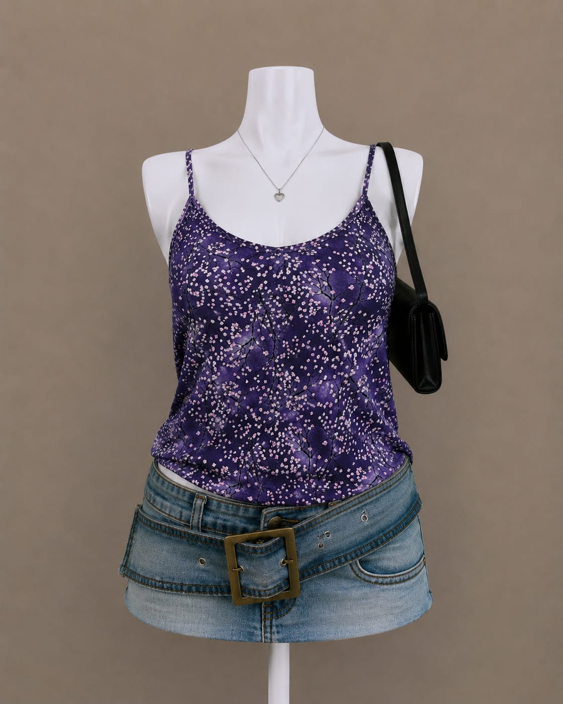 Purple Floral Camisole