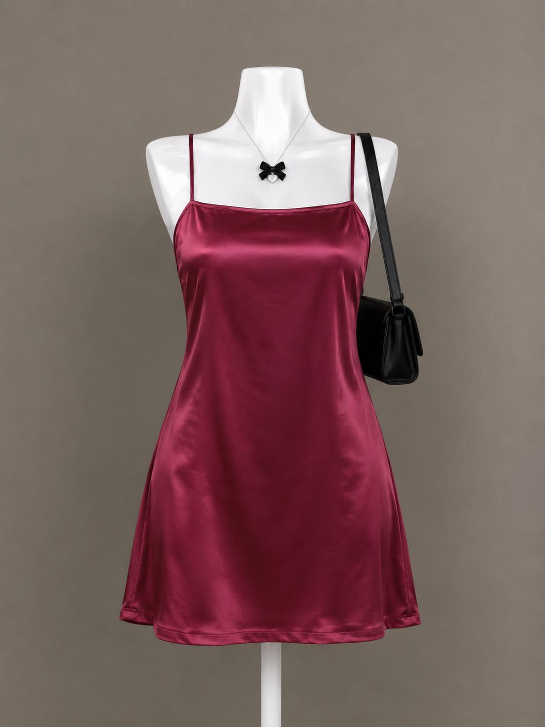 Burgundy Slip Dress