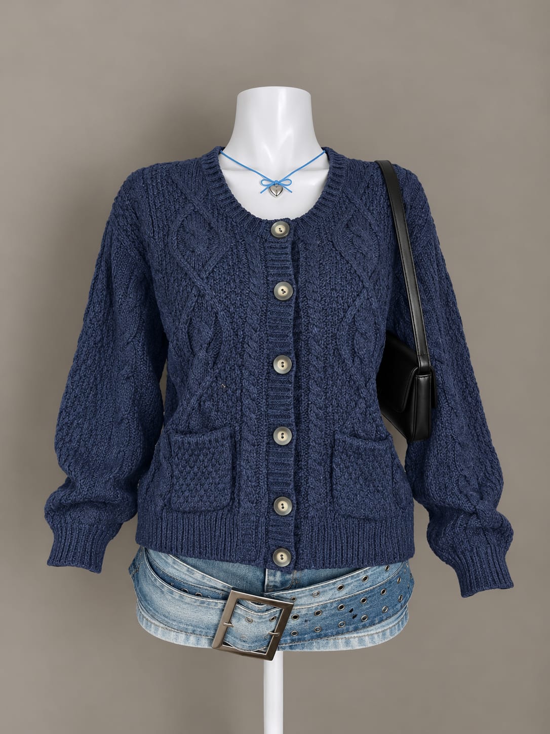 Navy Blue Cardigan